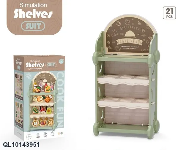 Tableware Rack With Bread Accessories (21 pcs) Color Box wholesale from Qili Toys