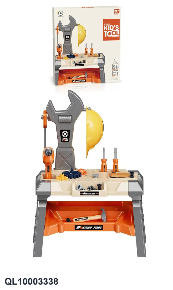 Tool Operating Table (2 types mixed) (63pcs) Color Box wholesale from Qili Toys