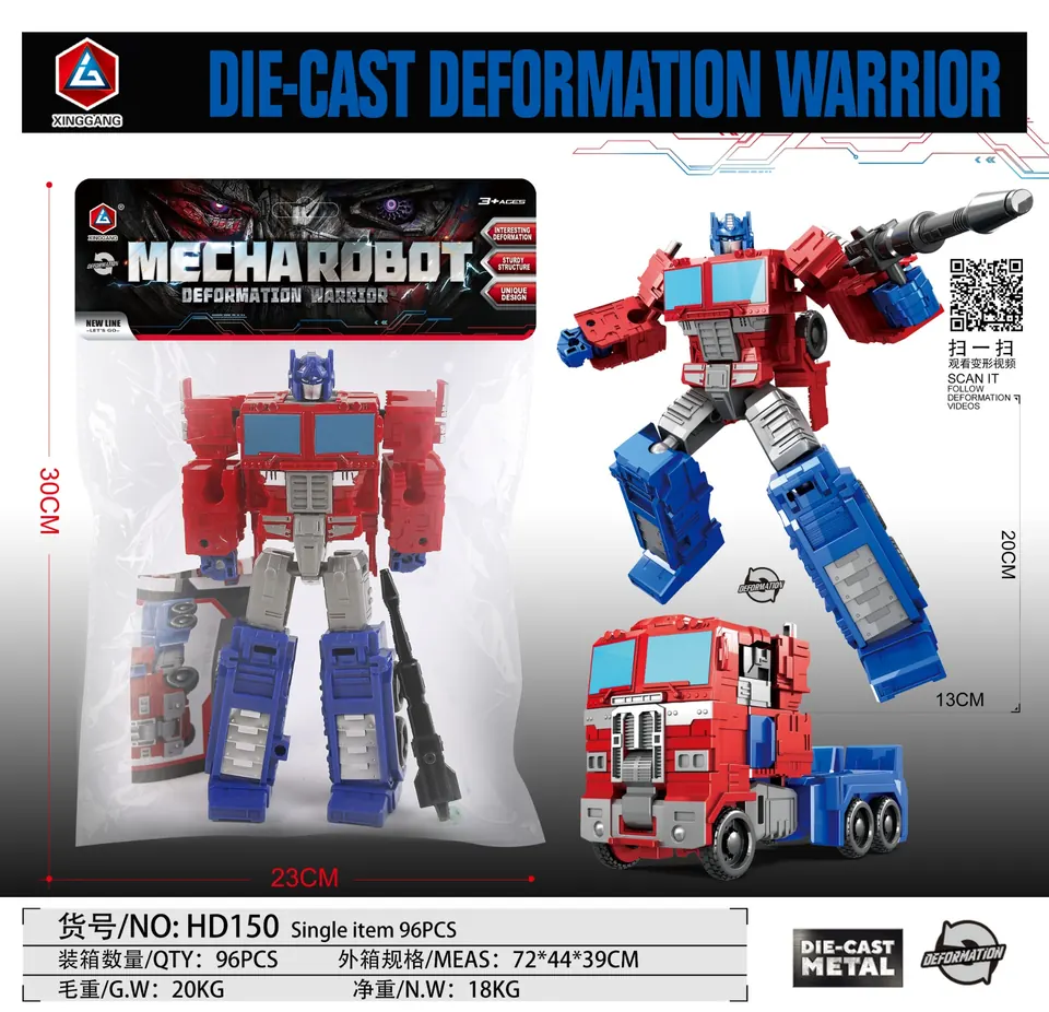 Transformation Alliance (animated version of qingtian) (alloy version) PVC Header Bag wholesale from Qili Toys