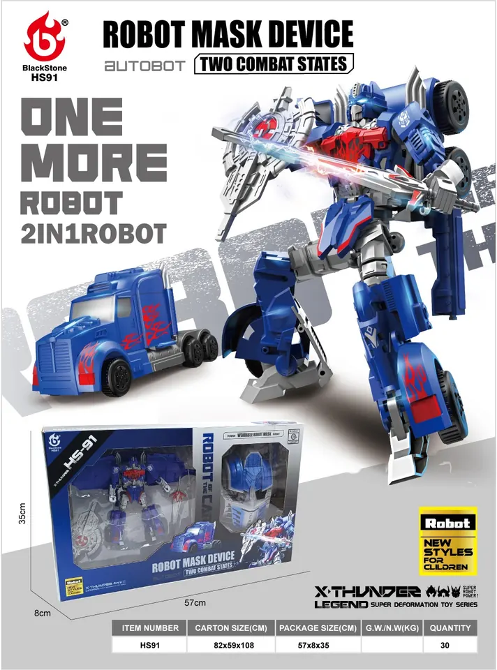 Transformers God Of War American Car + Mask Window Box wholesale from Qili Toys