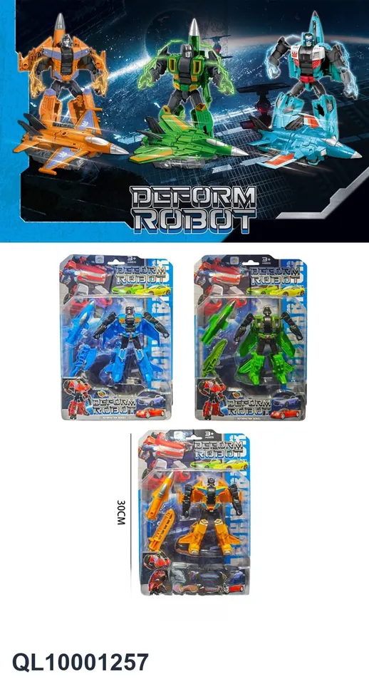 Transforming Fighter Plane Blister Board wholesale from Qili Toys