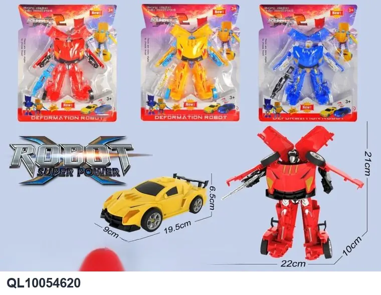 Transforming Robot Blister Board wholesale from Qili Toys