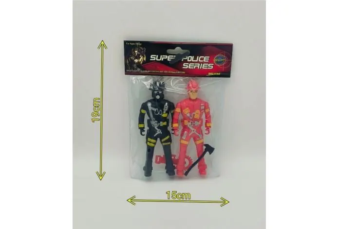 2 Firefighters PVC Bag wholesale from Qili Toys