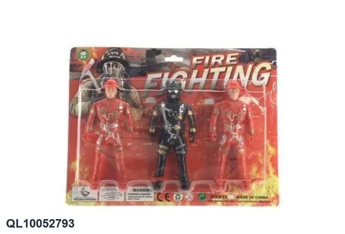 3 Military Firefighters Blister Board wholesale from Qili Toys