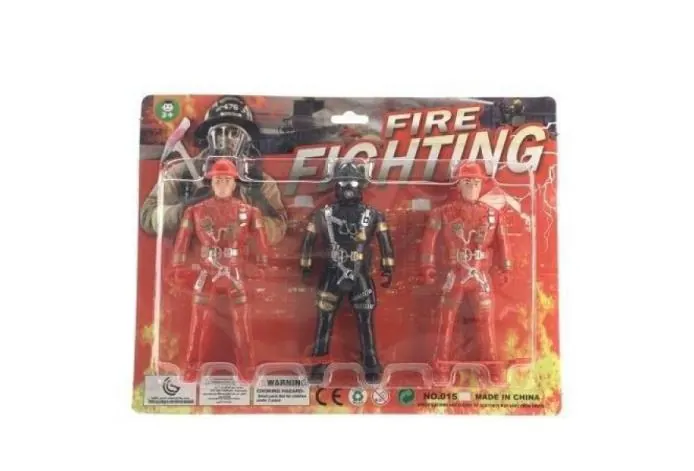 3 Military Firefighters Blister Board wholesale from Qili Toys