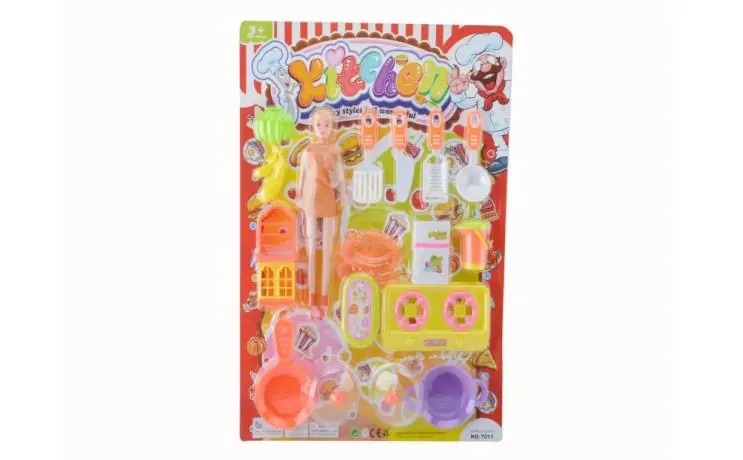 Beautiful Girl Tableware Blister Board wholesale from Qili Toys