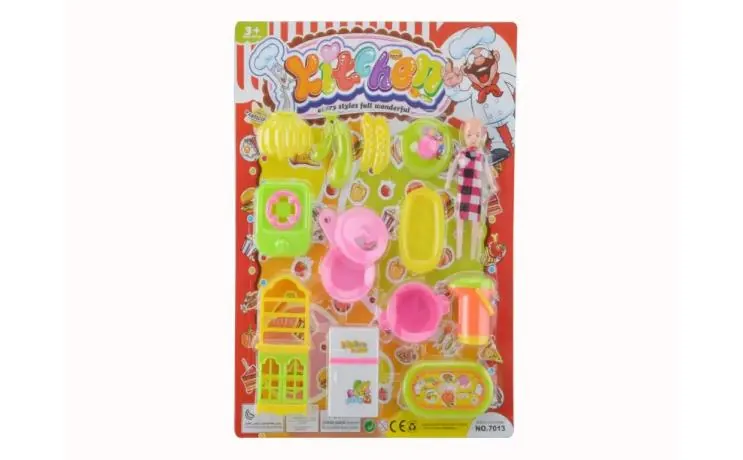 Beautiful Girl Tableware Blister Board wholesale from Qili Toys