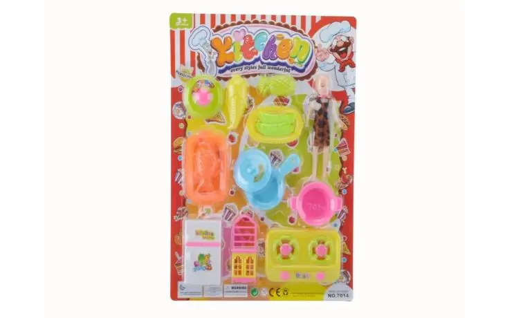 Beautiful Girl Tableware Blister Board wholesale from Qili Toys