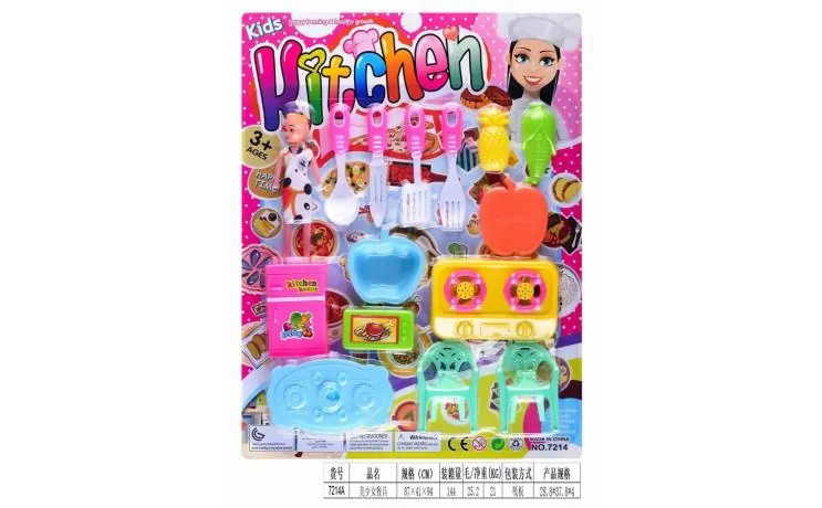 Beautiful Girl Tableware Blister Board wholesale from Qili Toys