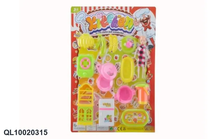 Beautiful Girl Tableware Blister Board wholesale from Qili Toys