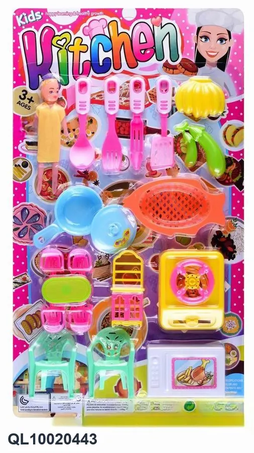 Beautiful Girl Tableware Blister Board wholesale from Qili Toys