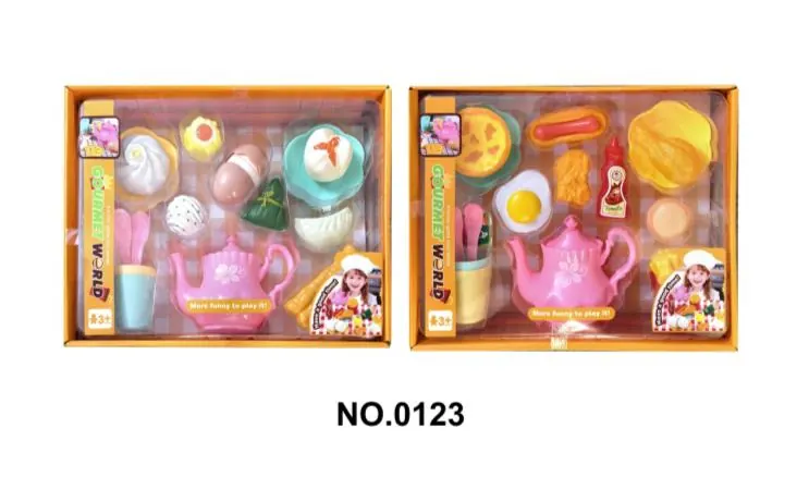 Breakfast Pretend Play Set (2 styles assorted) Window Box wholesale from Qili Toys
