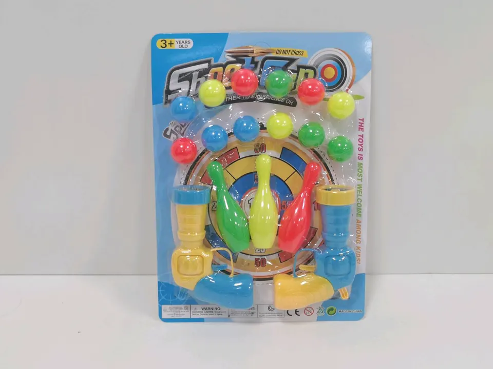Cartoon Ping Pong Gun Blister Board wholesale from Qili Toys