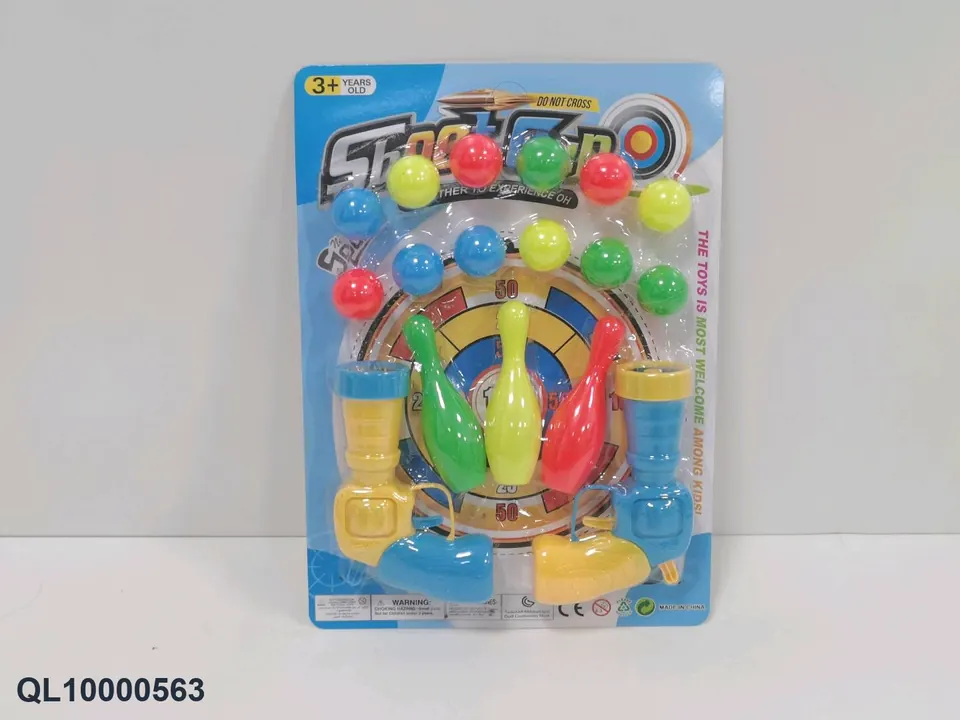 Cartoon Ping Pong Gun Blister Board wholesale from Qili Toys