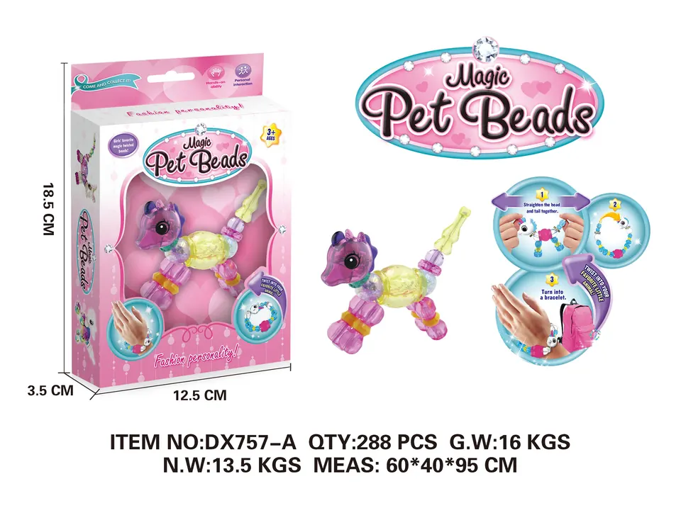 DIY Twisty Petz Magic Animal Bracelet: Little Pony Window Box wholesale from Qili Toys