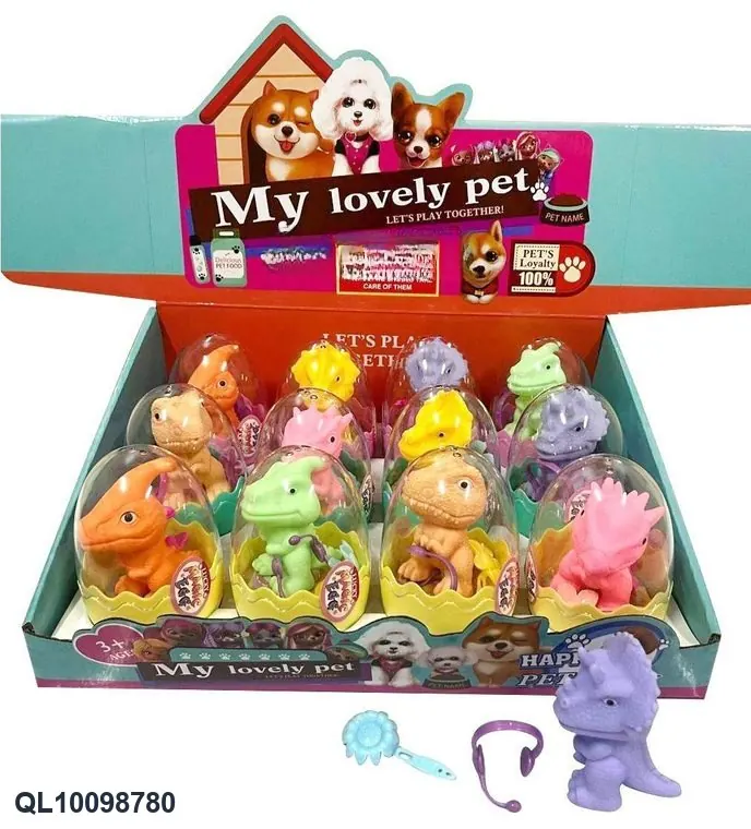 Dinosaur, Mini Dinosaur Toy Set, Realistic Dinosaur Eggs, For Home Use And Play. Display Box wholesale from Qili Toys
