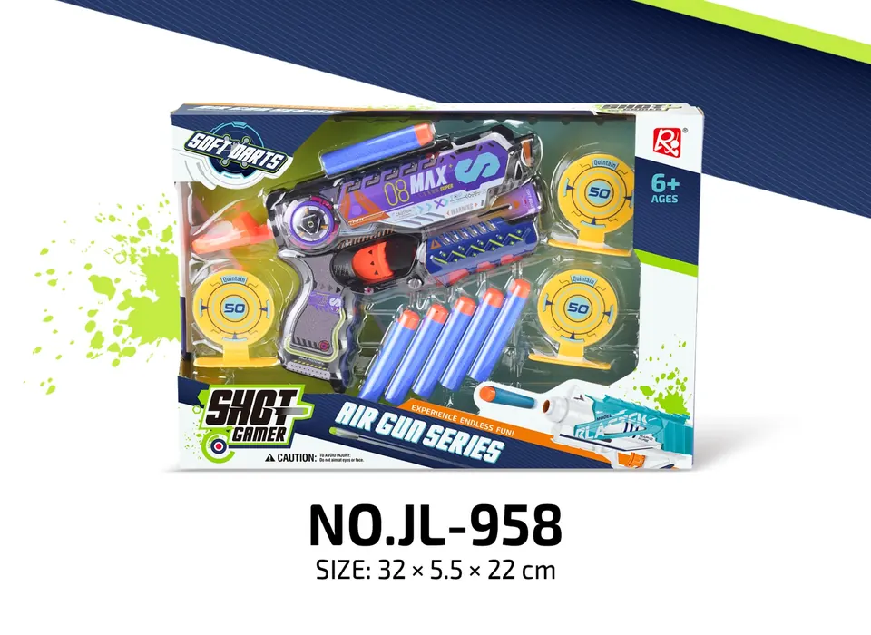 EVA Soft Bullet Gun Display Box wholesale from Qili Toys