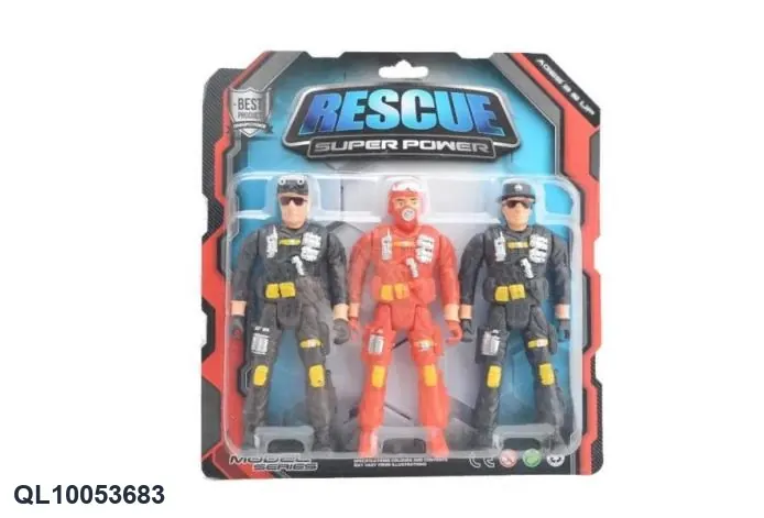 Firefighter Figure Set Blister Board wholesale from Qili Toys