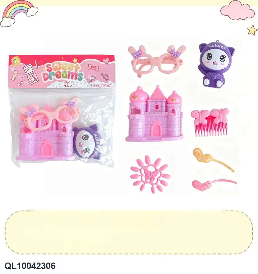Girls Play House Series PVC Header Bag wholesale from Qili Toys