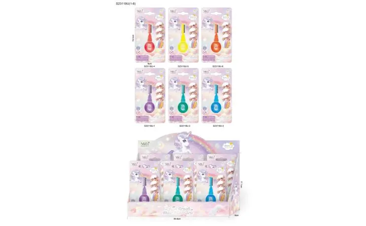 Hair Dye Products (6pc/pdq) (6pcs single price, children's hair dye set hair dye cream cosmetic set dressing up and playing house hairdressing tools) Display Box wholesale from Qili Toys