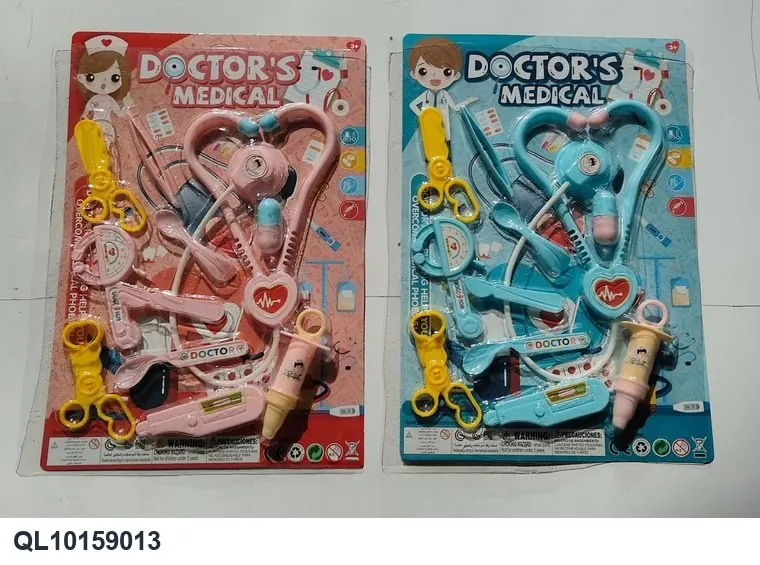 Medical Instrument Set (2 colors mixed) Blister Board wholesale from Qili Toys