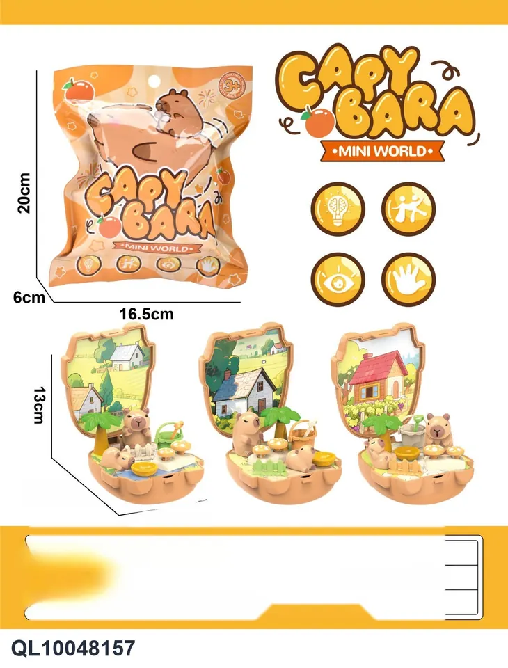 Micro Scene Play House Kapibala Set Aluminum Foil Bags wholesale from Qili Toys