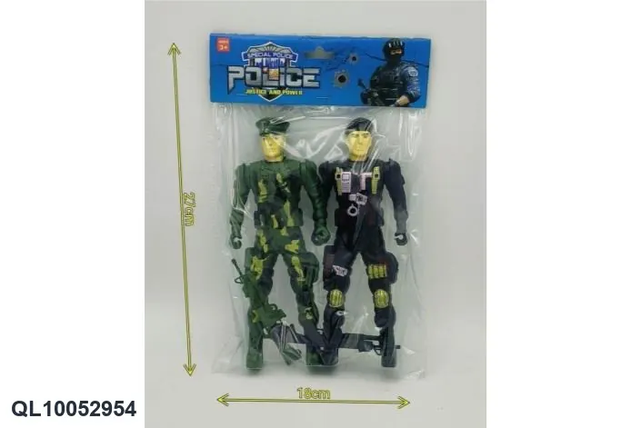 Military Police Person (2 pack) PVC Bag wholesale from Qili Toys