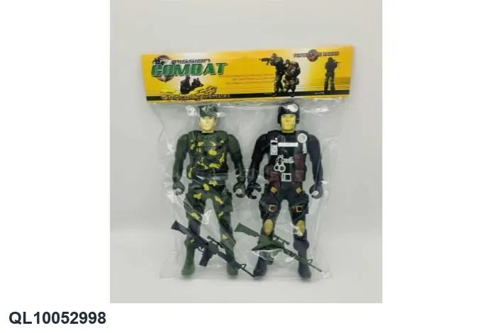 Military Police (1 police, 1 soldier, 2 packs) PVC Bag wholesale from Qili Toys