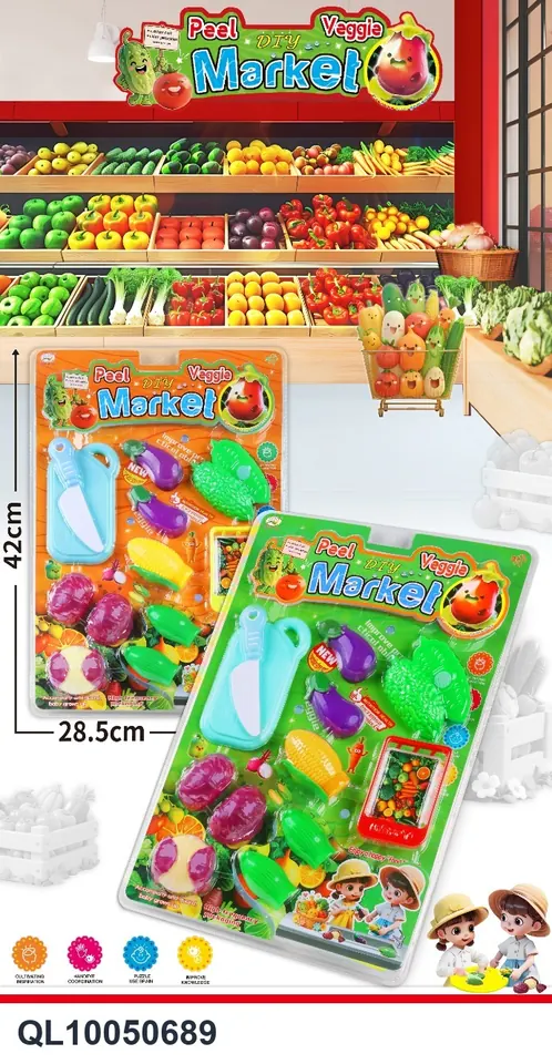 Peeling Vegetables Collection (two colors mixed) High-Frequency/Double Blister wholesale from Qili Toys