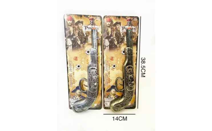 Pirate Gun (ancient silver + lapis lazuli, two colors mixed) Tie Board wholesale from Qili Toys