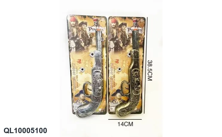 Pirate Gun (ancient silver + lapis lazuli, two colors mixed) Tie Board wholesale from Qili Toys