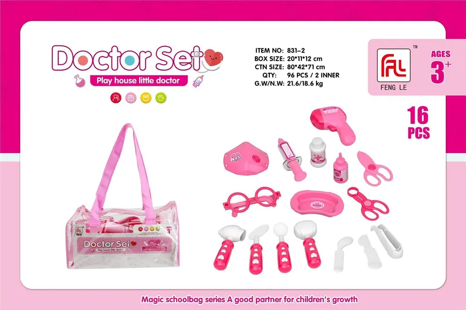 Play House Medical Tools Set 16Pcs (play house toys) Tote Bag wholesale from Qili Toys