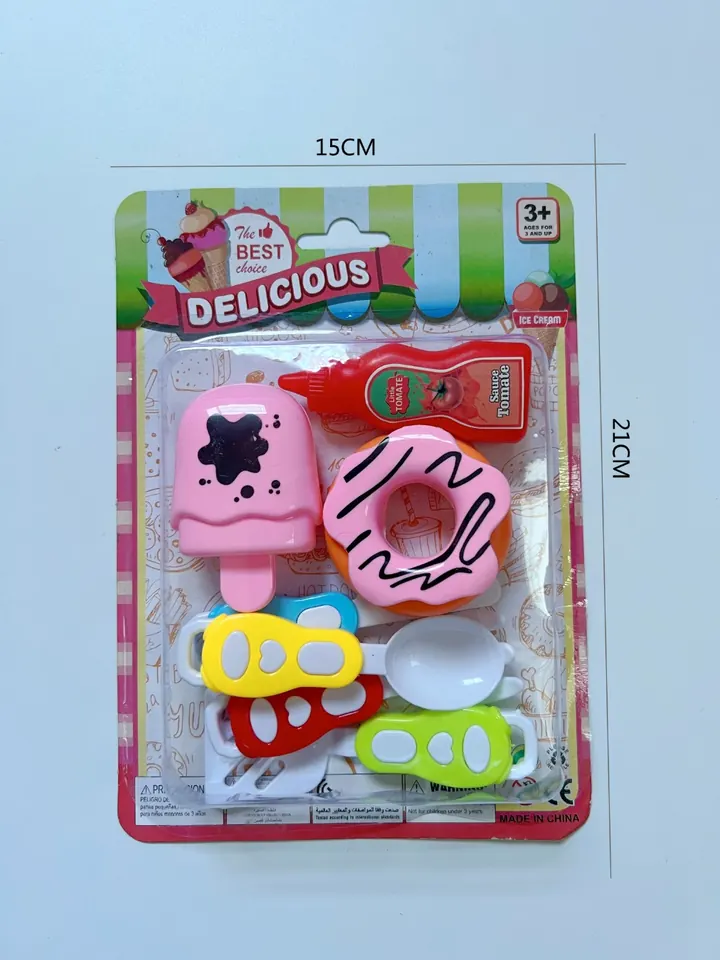 Playhouse Tableware And Dessert 8-Piece Set Blister Board wholesale from Qili Toys