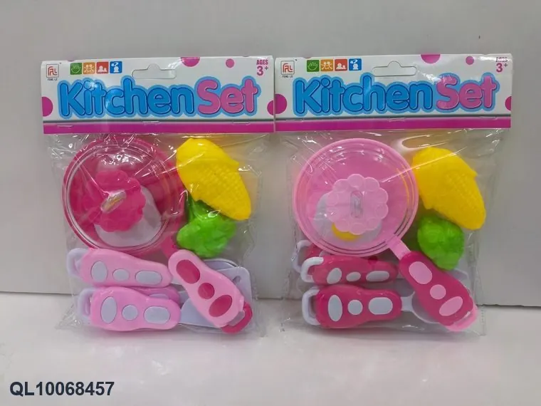 Playhouse Tableware Set (playhouse toys) PVC Header Bag wholesale from Qili Toys