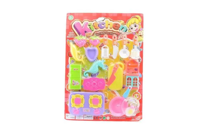 Pretend Play Tableware Set Blister Board wholesale from Qili Toys