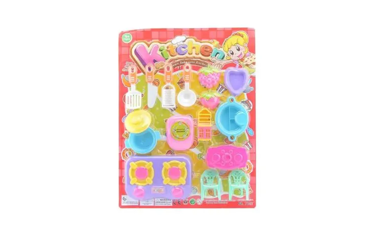 Pretend Play Tableware Set Blister Board wholesale from Qili Toys