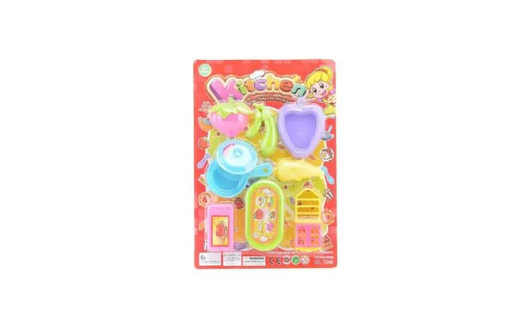 Pretend Play Tableware Set Blister Board wholesale from Qili Toys