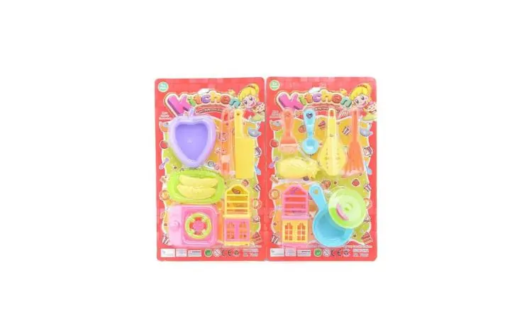 Pretend Play Tableware Set Blister Board wholesale from Qili Toys