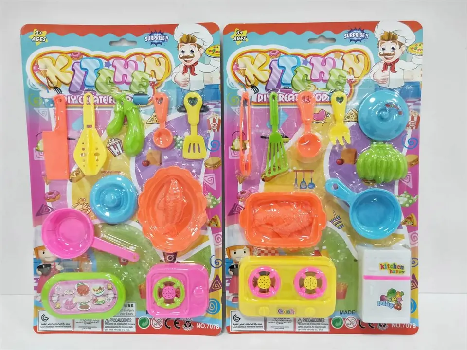 Pretend Play Tableware Set Blister Board wholesale from Qili Toys