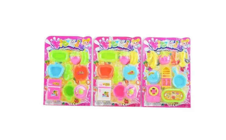 Pretend Play Tableware Set Blister Board wholesale from Qili Toys