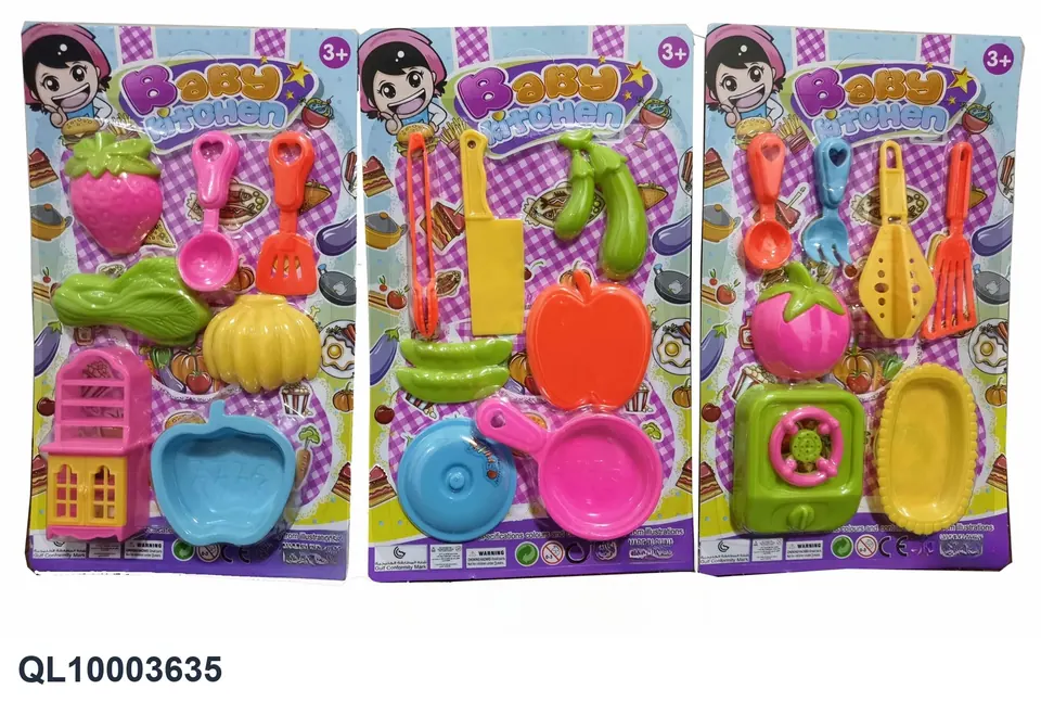 Pretend Play Tableware Set Blister Board wholesale from Qili Toys
