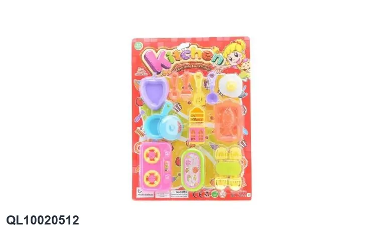 Pretend Play Tableware Set Blister Board wholesale from Qili Toys