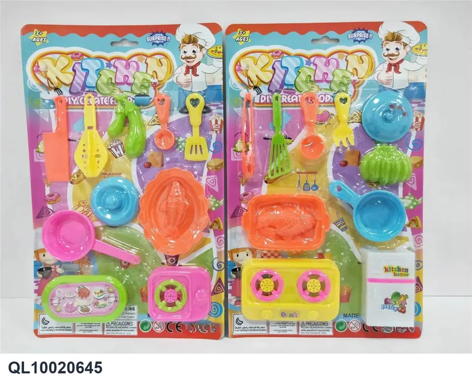 Pretend Play Tableware Set Blister Board wholesale from Qili Toys