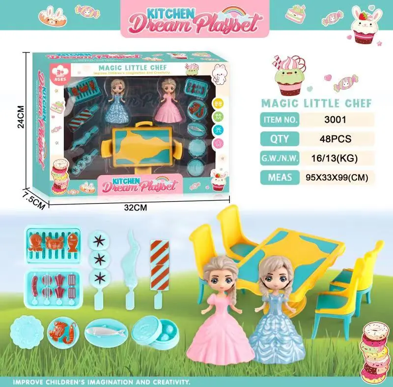 Pretend Play Tableware Set Window Box wholesale from Qili Toys