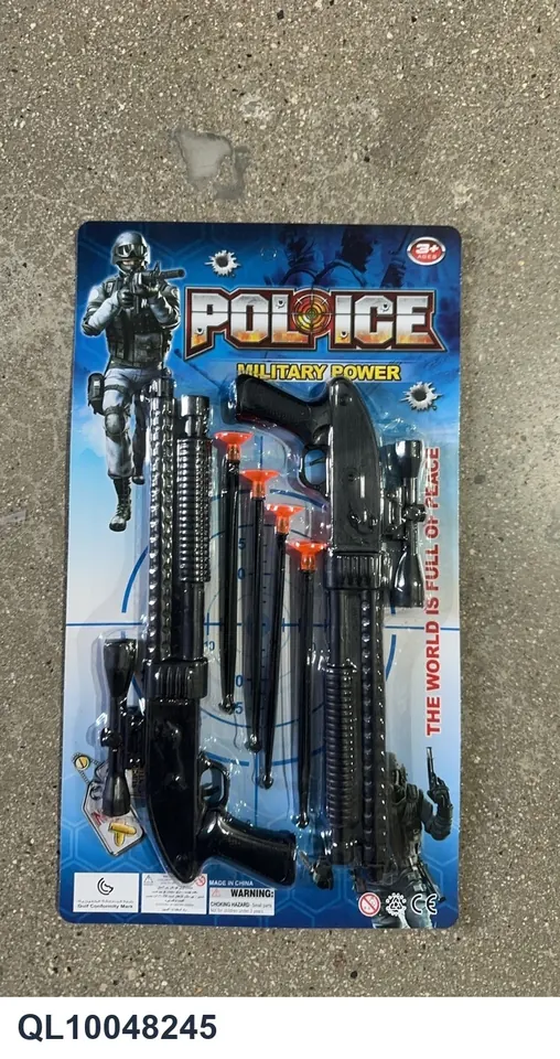 Soft Bullet Gun Police Suit Series Blister Board wholesale from Qili Toys