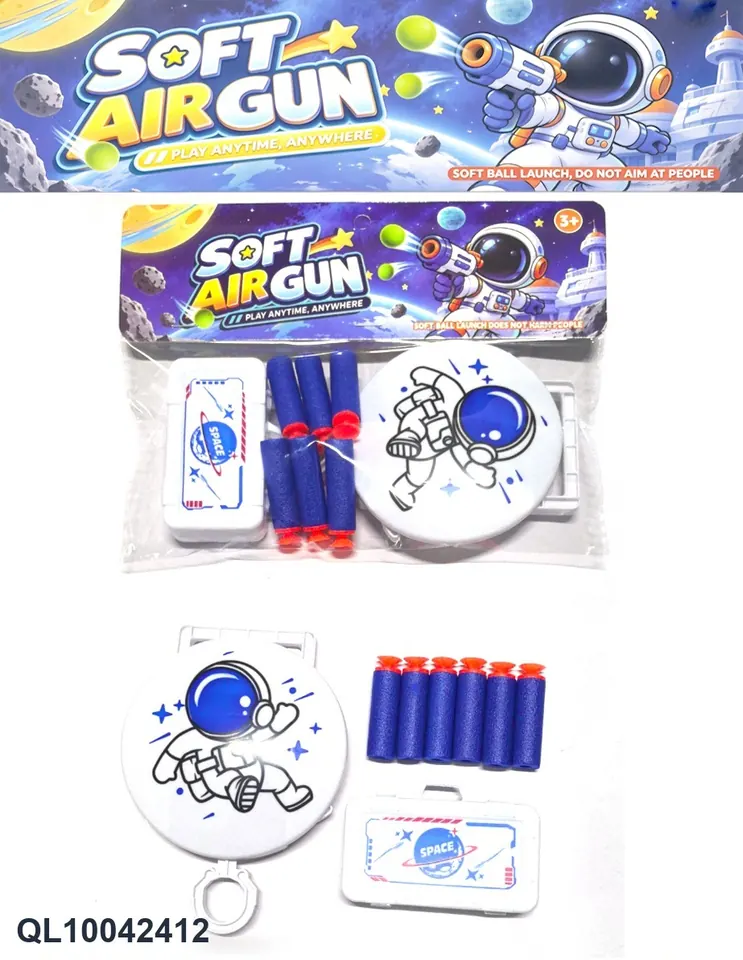 Space Battle Soft Bullet Gun Header Bag wholesale from Qili Toys