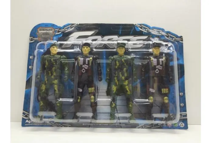 Special Soldier 4 Pack Blister Board wholesale from Qili Toys
