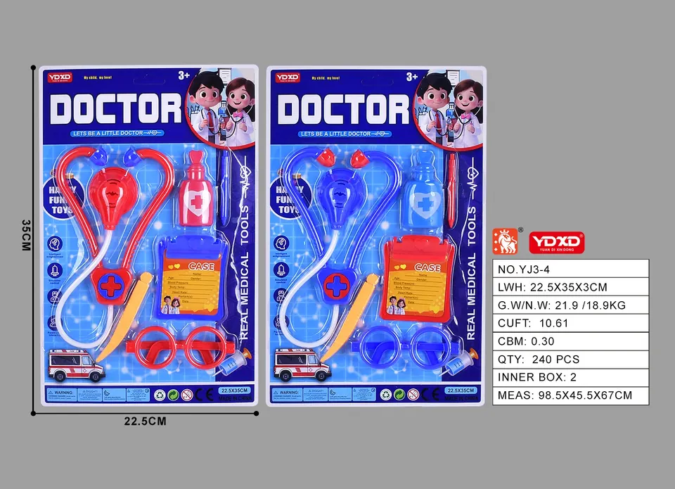 Suction Board Medical Tool Set (2 styles) Blister Board wholesale from Qili Toys