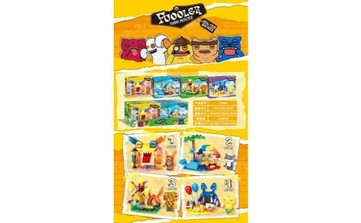 Tooth Monster Scene, 4 Styles Display Box wholesale from Qili Toys