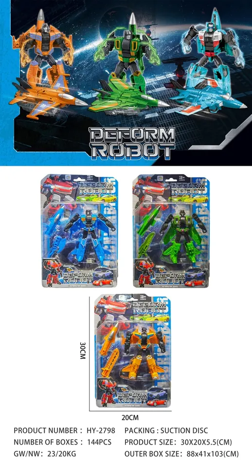 Transforming Fighter Plane Blister Board wholesale from Qili Toys